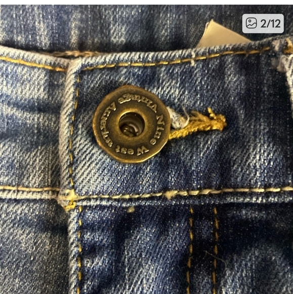 Nine West Vintage America Women’s Size 6 Short Boot Leg Blue Jeans - Picture 2 of 10